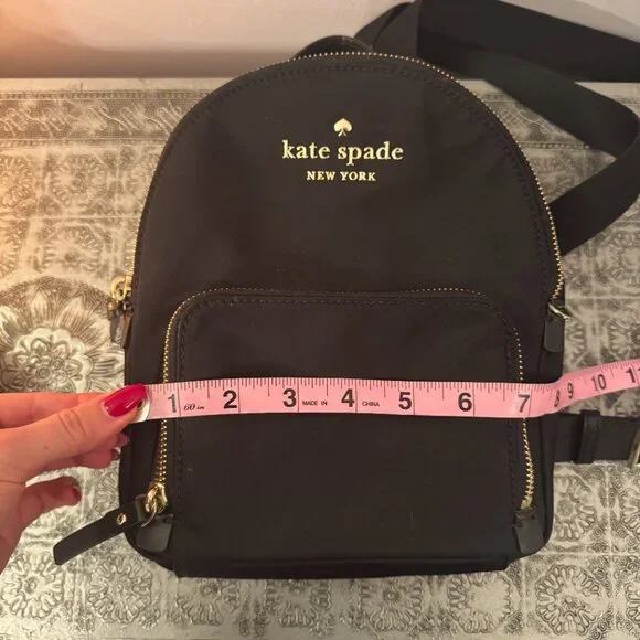Kate Spade Black Nylon Mini Backpack - Picture 10 of 13